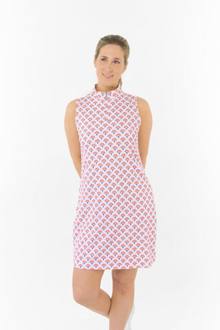 Pure Golf Miley Sleeveless Golf Dress - Mediterranean Sunset