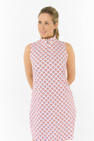 Pure Golf Miley Sleeveless Golf Dress - Mediterranean Sunset
