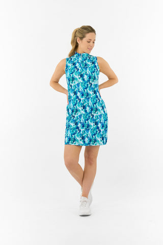 Pure Golf Miley Sleeveless Golf Dress - Water Lily