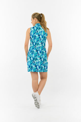 Pure Golf Miley Sleeveless Golf Dress - Water Lily