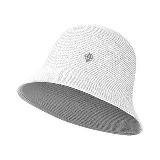 Lea Ladies Straw Golf Hat - White