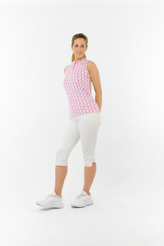 Ellen Sleeveless Ladies Polo Golf Shirt - Fairway Fizz