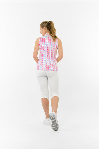 Ellen Sleeveless Ladies Polo Golf Shirt - Fairway Fizz