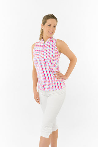 Ellen Sleeveless Ladies Polo Golf Shirt - Fairway Fizz