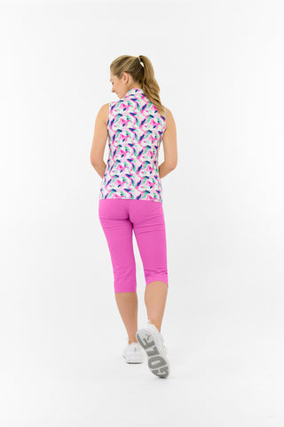 Ellen Sleeveless Ladies Polo Golf Shirt - Portrait of Paradise