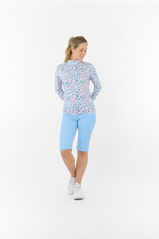 Pure Golf Balance Mid Layer Ladies Golf Top - Mirrored Moonstone
