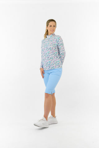 Pure Golf Balance Mid Layer Ladies Golf Top - Mirrored Moonstone