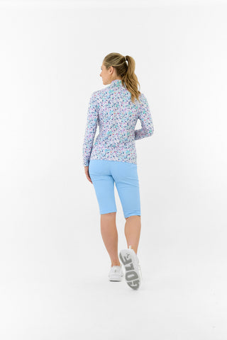Pure Golf Balance Mid Layer Ladies Golf Top - Mirrored Moonstone