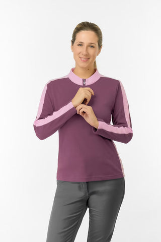 Jane Super Soft Quarter Zip Jumper - Deep Sugar Plum