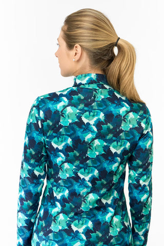 Amy Soft Roll Neck Jumper - Leaf Lagoon
