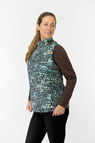 Kimberly Printed Gilet - Gilded Aspen