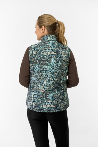 Kimberly Printed Gilet - Gilded Aspen