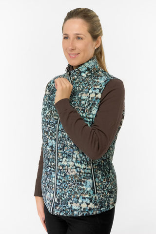 Kimberly Printed Gilet - Gilded Aspen