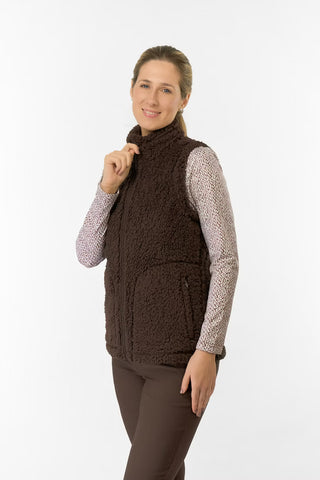 Dolly Fleece Gilet - Cocoa Powder