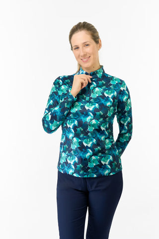 Arusha Long Sleeve Mid Layer - Leaf Lagoon