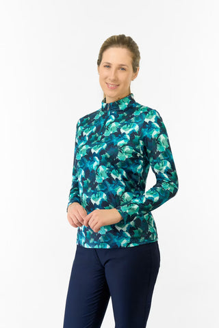 Arusha Long Sleeve Mid Layer - Leaf Lagoon