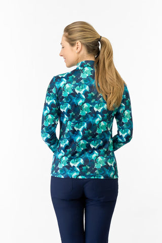 Arusha Long Sleeve Mid Layer - Leaf Lagoon