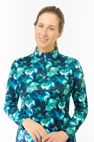 Arusha Long Sleeve Mid Layer - Leaf Lagoon
