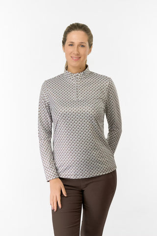 Arusha Long Sleeve Mid Layer - Espresso Martee-Ni