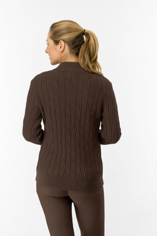 Ladies Sorrell Lined Jumper (Margot Knit) - Cocoa Powder