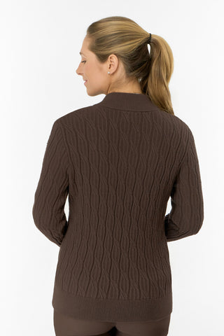 Ladies Sorrell Lined Jumper (Margot Knit) - Cocoa Powder