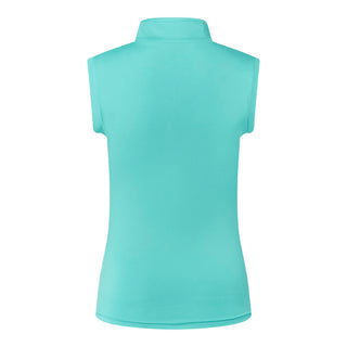 Pure Golf Cove Ladies Sleeveless Polo Shirt - Ocean Blue