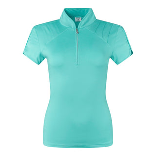 Pure Golf Olivia Ladies Cap Sleeve Polo Shirt - Ocean