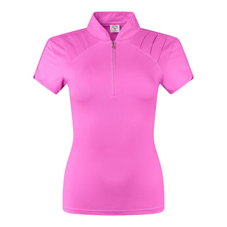 Pure Golf Olivia Ladies Cap Sleeve Polo Shirt - Azalea