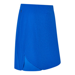 Ava-Jacquard Pull-On Ladies Golf Skort - Royal Blue