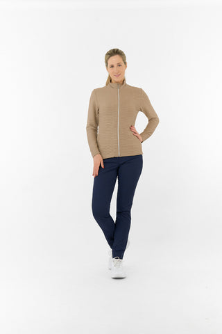 Poppy PWP Textured Ladies Golf Jacket - Sandstone