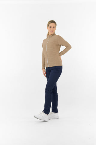 Poppy PWP Textured Ladies Golf Jacket - Sandstone
