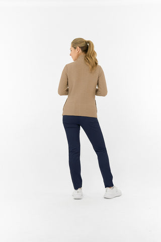 Poppy PWP Textured Ladies Golf Jacket - Sandstone