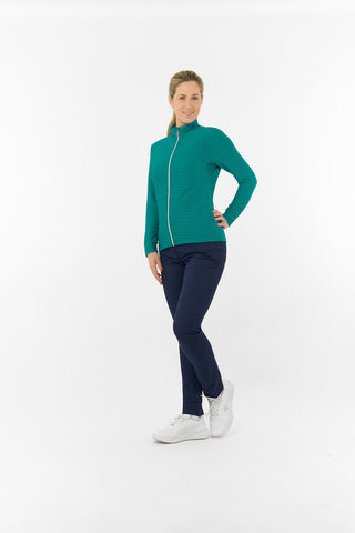 Poppy PWP Textured Ladies Golf Jacket - Teal