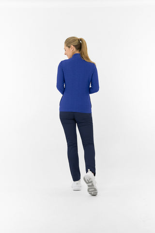 Poppy PWP Textured Ladies Golf Jacket - Yale Navy