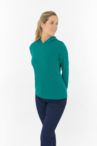 Priya Lightweight Summer Golf Hoodie - Teal