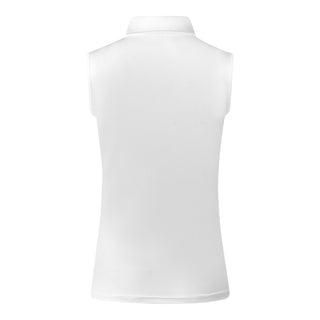 Thrive Ladies Sleeveless Golf Polo Shirts - White