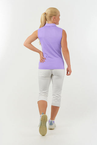 Thrive2 Sleeveless Ladies Golf Polo Shirt - Lilac
