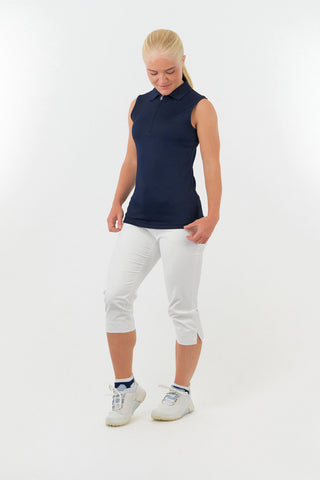 Thrive2 Sleeveless Ladies Golf Polo Shirt - Navy