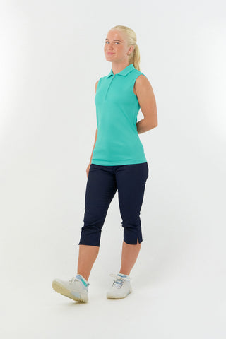 Thrive2 Sleeveless Ladies Golf Polo Shirt - Ocean