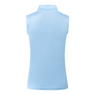 Thrive Ladies Sleeveless Golf Polo Shirts - Pale Blue