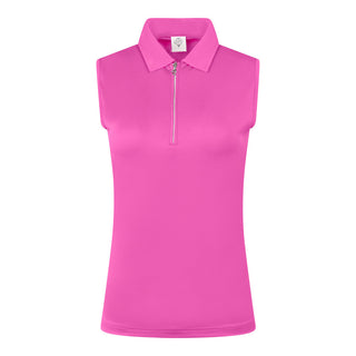 Thrive Ladies Sleeveless Golf Polo Shirts - Azalea Pink