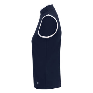 Bloom Ladies Sleeveless Golf Polo Shirt - Navy