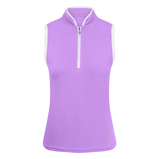 Bloom2 Ladies Sleeveless Polo Shirt - Lilac