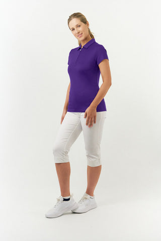 Thrive2 Short Sleeve Ladies Golf Polo Shirt - Purple