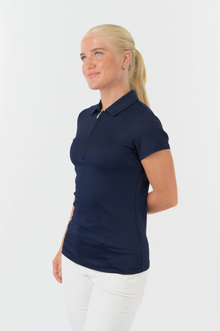 Thrive2 Short Sleeve Ladies Golf Polo Shirt - Navy