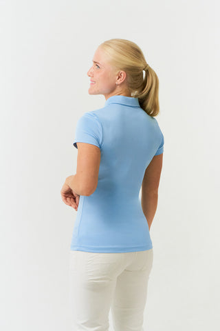 Thrive2 Short Sleeve Ladies Golf Polo Shirt - Pale Blue