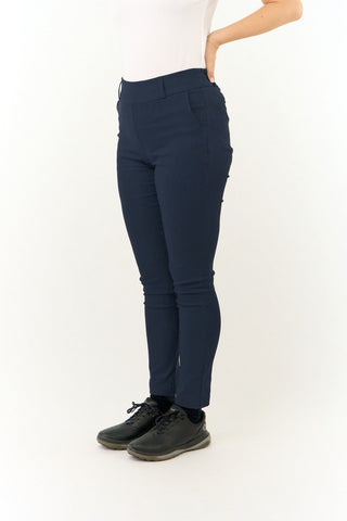 Charm 4 Way Stretch Ladies Golf Trousers (Pull On) - Navy