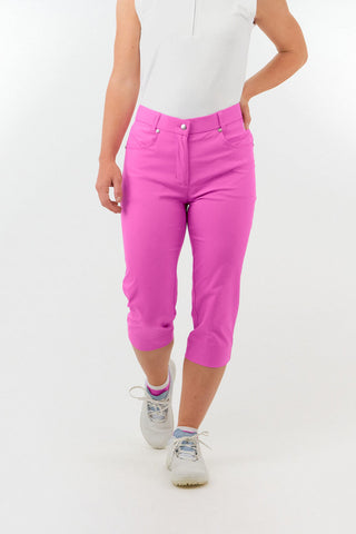 Trust2 Ladies Capri Golf Shorts - Azalea Pink