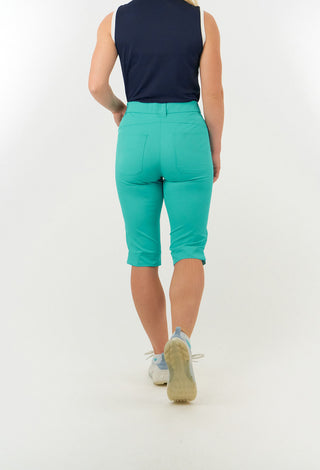 Bermuda Ladies Golf Shorts - Ocean Blue