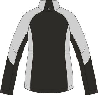 Julie Waterproof Golf Jacket - Black & Oyster